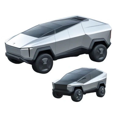 tesla cybertruck sticker