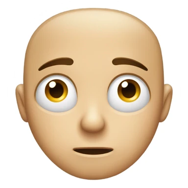 Stressed out face rubbing his head sticker