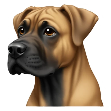 Dogo canario brown and black sticker