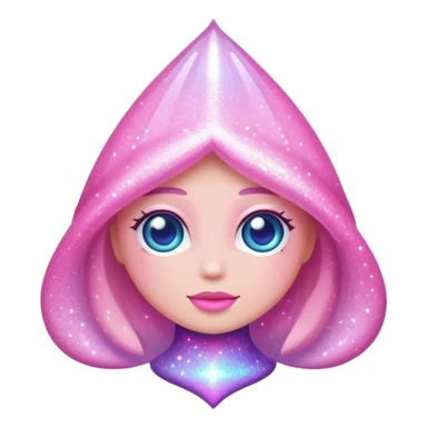 Pink sparkling magic sticker