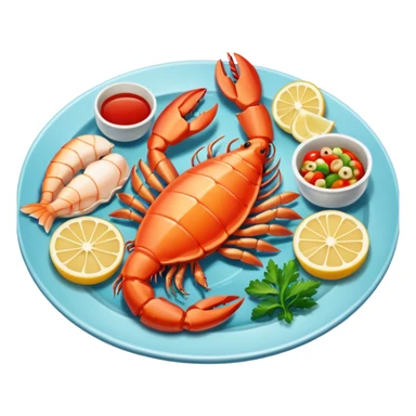 Sea food sticker