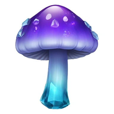 Crystal mushroom  sticker
