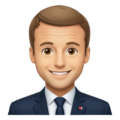 Tu peux me crée un emoji Macron sticker