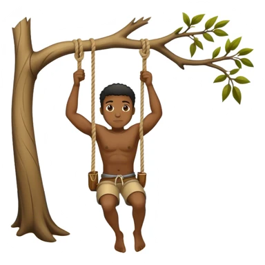 black guy hanging from a tree branch with a sea ropeblack guy hanging from a tree branch with a sea rope sticker
