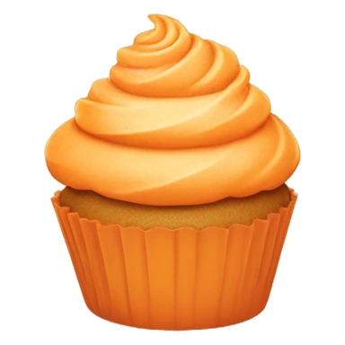 Happy Orange cupcake sticker