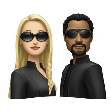 matrix neo and trinity sticker