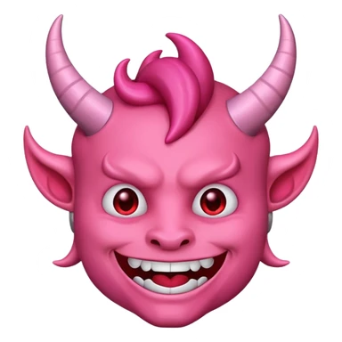 Devil emoji but pink 😈 sticker