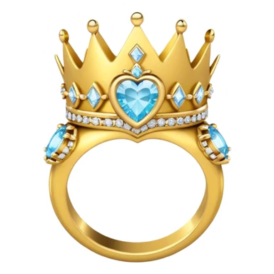 anillo de cumpleañera de 15 años con corona de princeca sticker