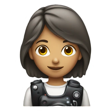 Girl with a canon camera sticker