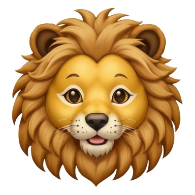 dog with lion mask sticker