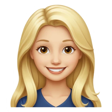 BLONDE AND LONG HAIR RICH GIRL sticker