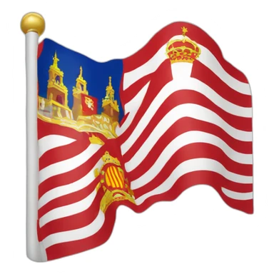 madrid flag sticker