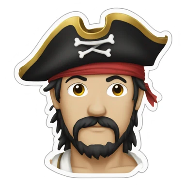 Bateau pirate One Piece sticker