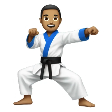 blue belt martial arts, only blue belt sticker