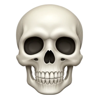 Skull with 💀 sticker