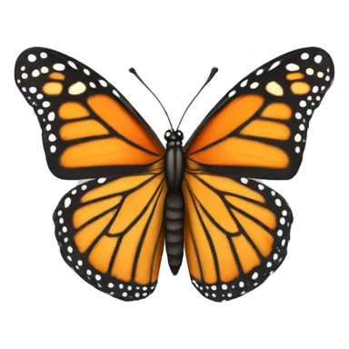 monarch butterfly full body sticker