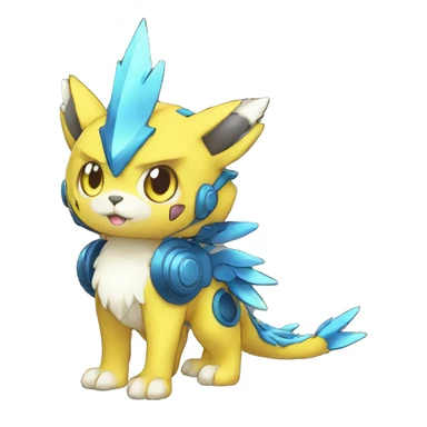 cute cool edgy shiny Digimon-Fakemon-animal full body sticker