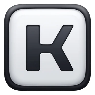 Please recreate an emoji with a square blue background that has the English letters ‘KR’ on it. sticker