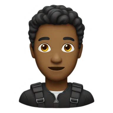 Une personne noir qui est fâché sticker