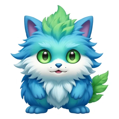 Cute elemental cartoonic anime-Fantasy-Fakémon-creature (full body) sticker