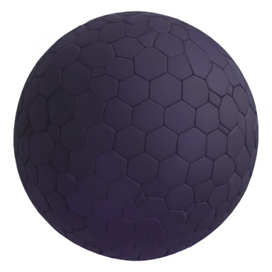 sphere with a visible tile pattern inside sticker