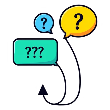 questions and answers, Q&A concept sticker