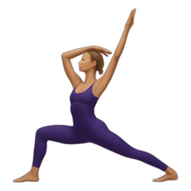 Svarga Dvijasana yoga pose bird of paradise sticker