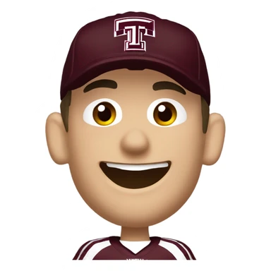 Johnny manziel in a Texas a&m maroon uniform holding up one thumb  sticker