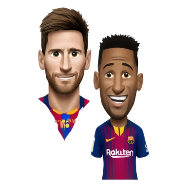 Messi y neymar sticker