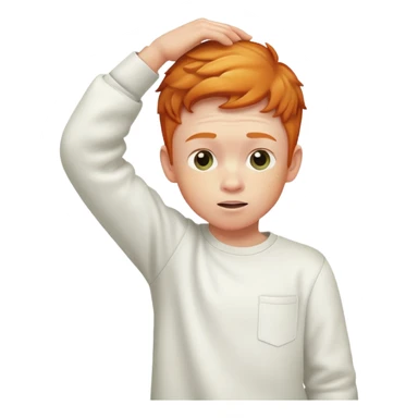 Little ginger boy dabbing sticker