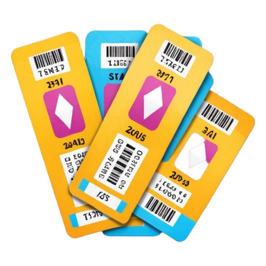 tickets of a Shakira concert sticker