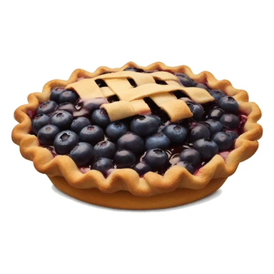 Blueberry pie sticker