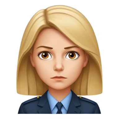 A CIA officer, looking like Carrie Mathison from the "Homeland" TV series. sticker