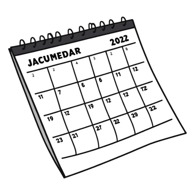 calendar page flipping sticker