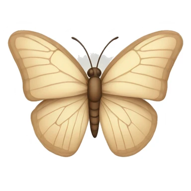 beige butterfly sticker