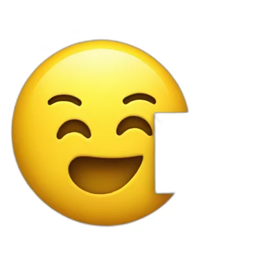 yellow emoji hugging a letter M sticker