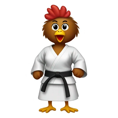 karate female chicken sticker