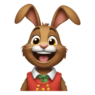 Brer Rabbit  laughing. sticker