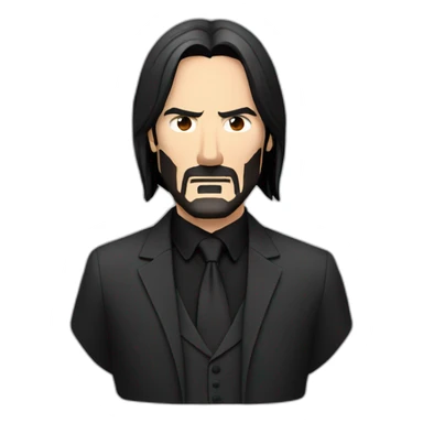 John Wick Face Only sticker
