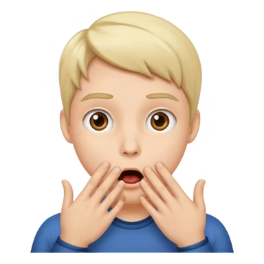 şaşırma eli ağzına götürme sticker