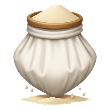 open bag of flour sticker