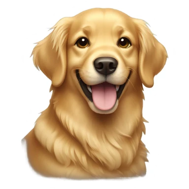 Golden Retriever smiling sticker