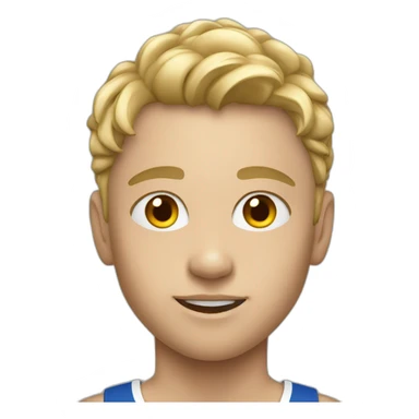 white young Athlete sticker