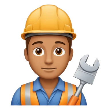 builder photorealistic  sticker