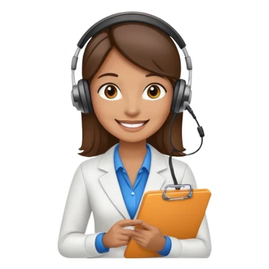 Event Planner Holding A Clipboard And Headset sticker