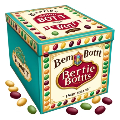 Bertie bott’s every flavour beans box sticker