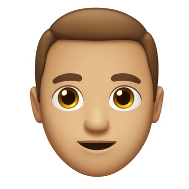 homme brun, yeux marrons clair sticker