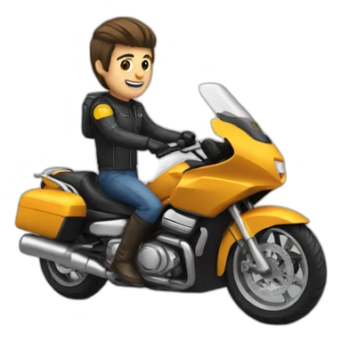 Chat sur moto sticker