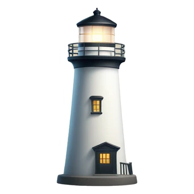Lighthouse with bight light sticker