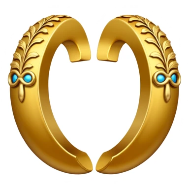 A pair of parentheses in gold or some other cool yet over the top word-art kind of writing sticker